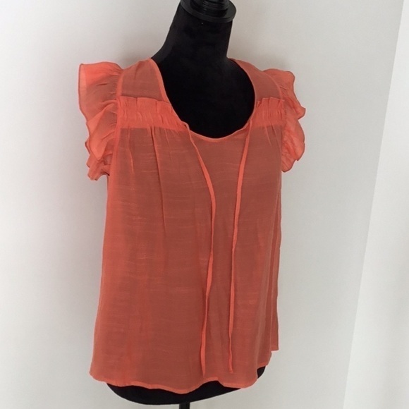 ☀️NWT☀️ Coral Colored Blouse, Size Small For Women - Picture 2 of 12